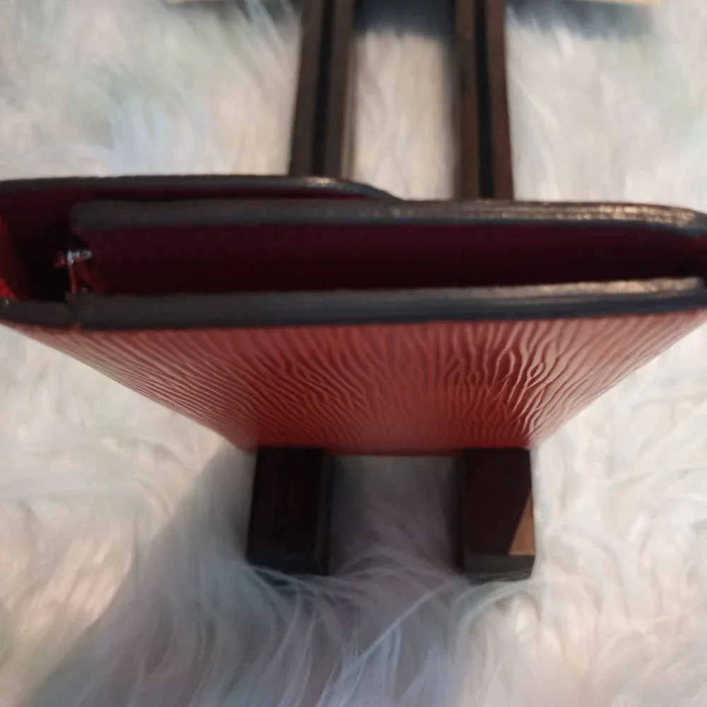 Stunning EUC LV Epi Portefeuille Emilie Long Wallet Orange (Piment) & Fuchsia - Picture 6 of 13